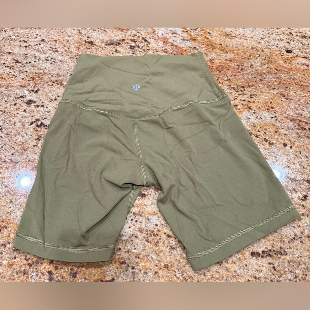 Lululemon Align High-Rise Shorts 6” Bronze Green Sz 2 Retired Color Nulu Fabric - Picture 6 of 8